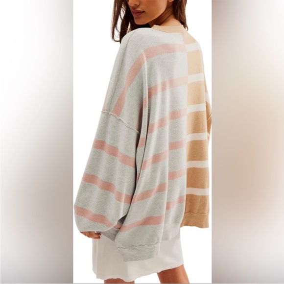 Free People Uptown Stripe Pullover sweater - Picture 3 of 9